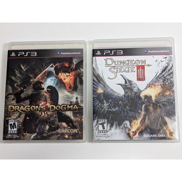 PS3 Assassins Creed Brotherhood and Skyrim (Map Included) Set of 2 - Picture 1 of 5